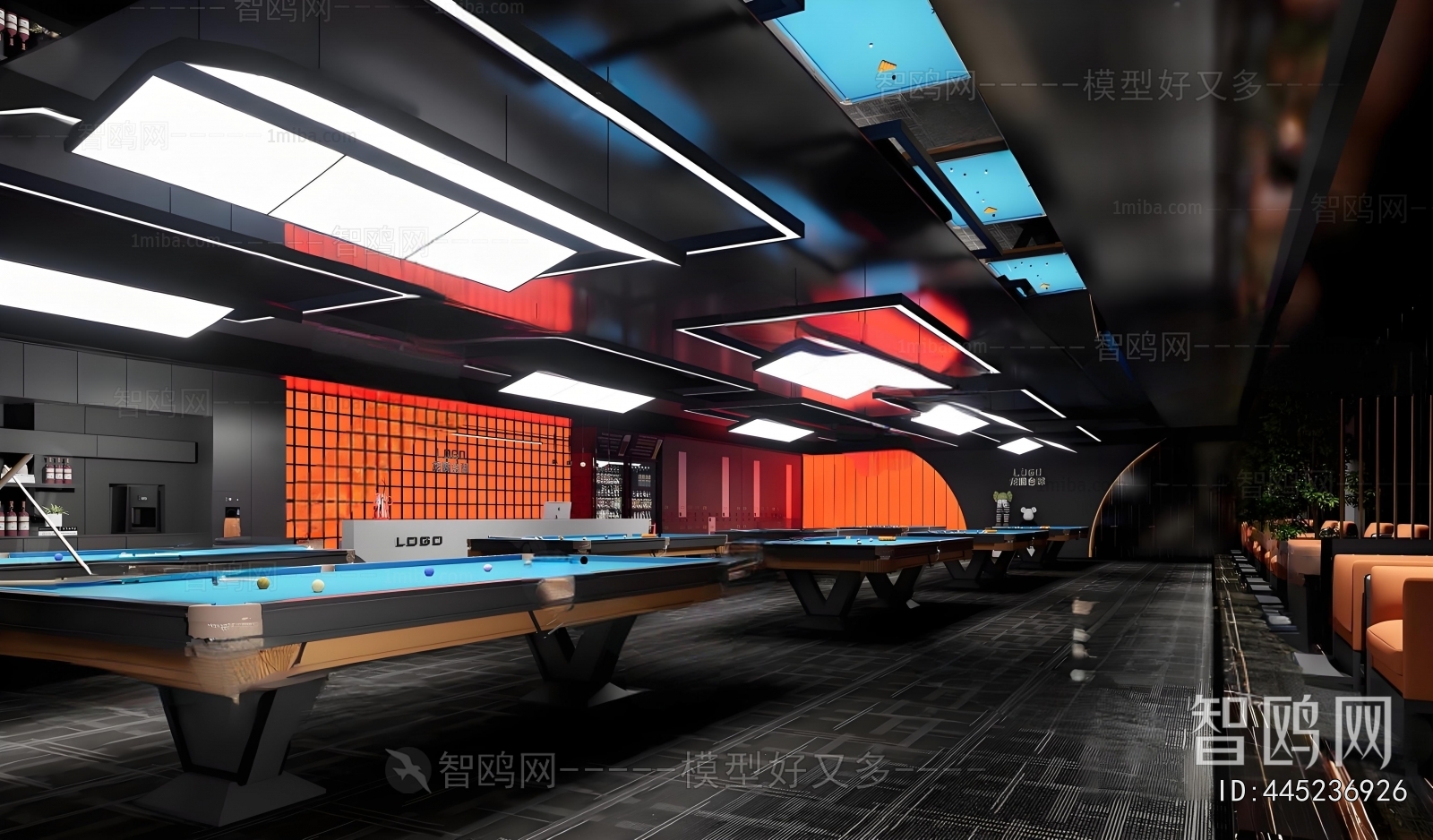 Modern Billiard Room