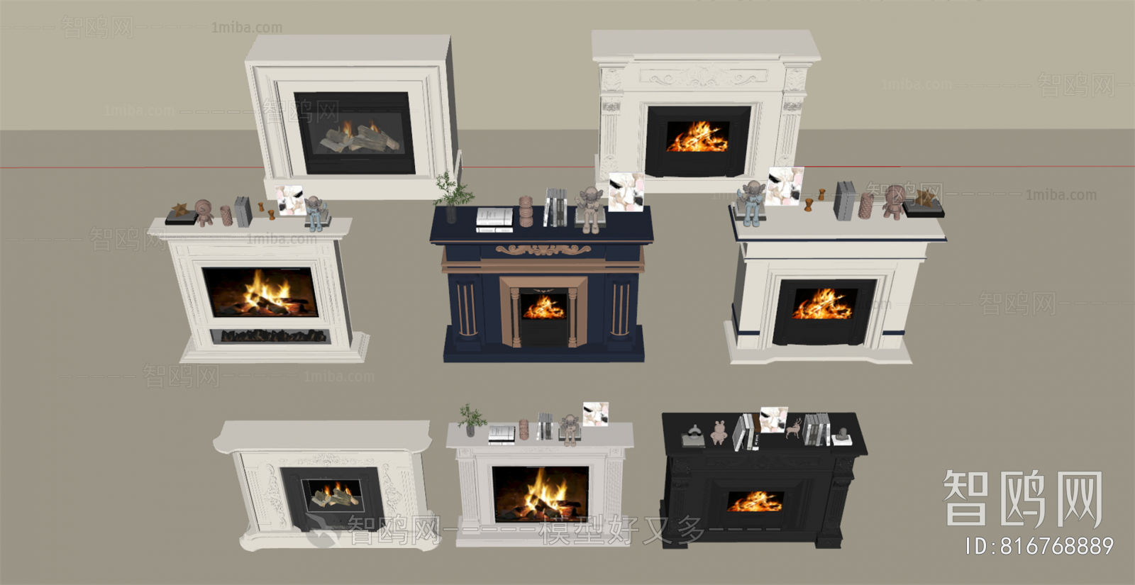 French Style Fireplace