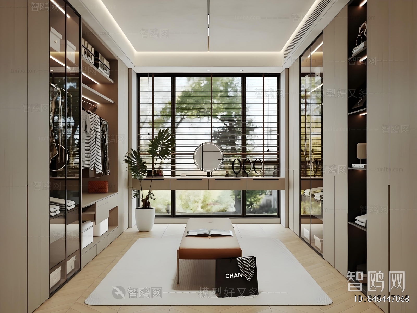 Modern Clothes Storage Area