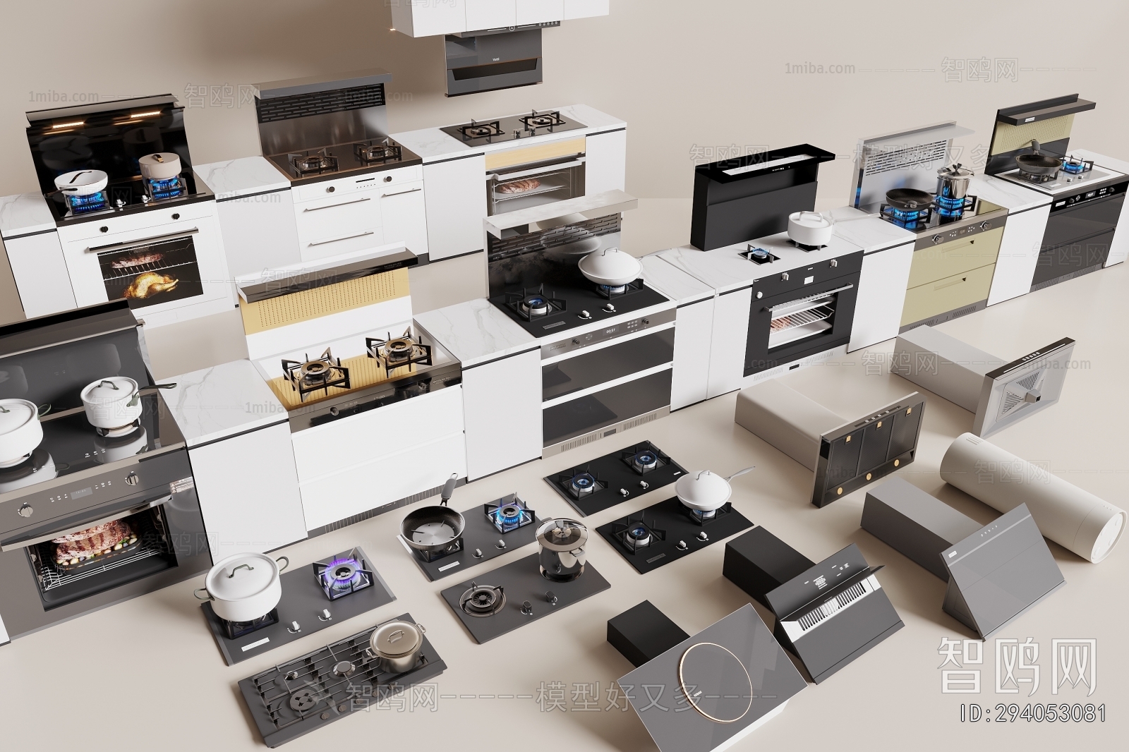 Modern Kitchen Electric Gas Range