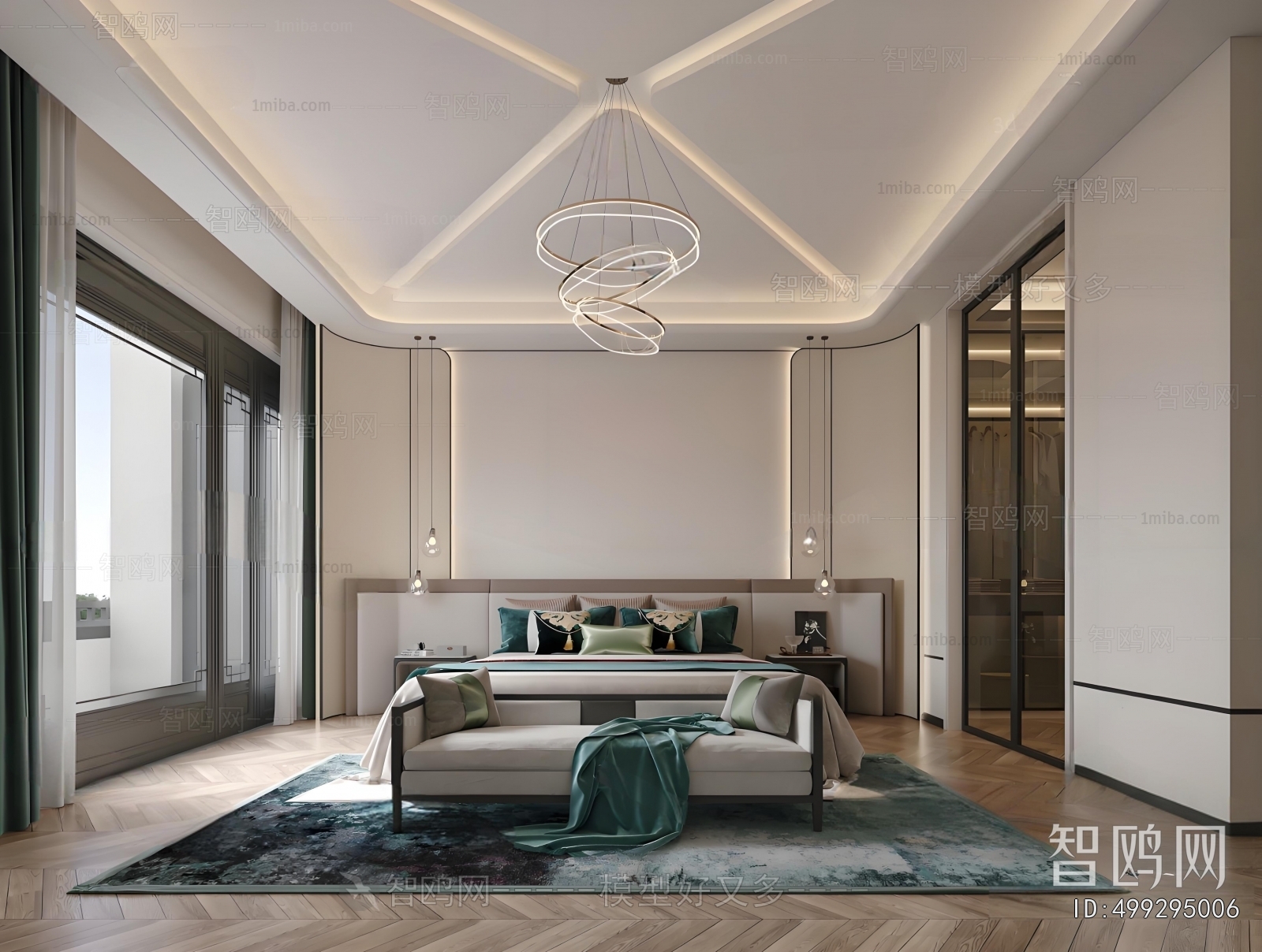 New Chinese Style Bedroom