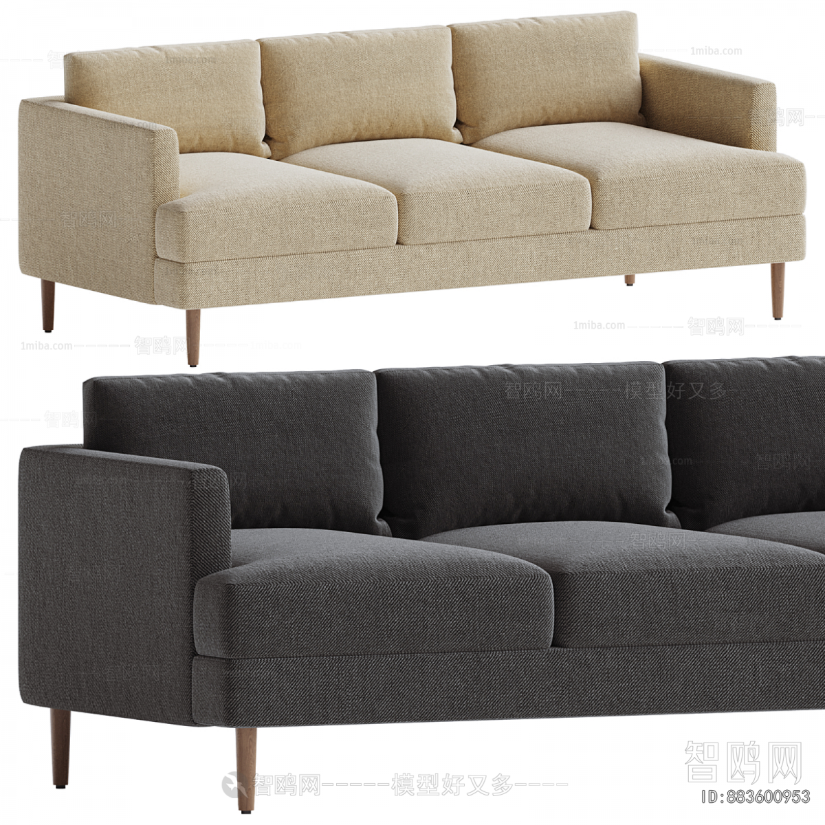 Modern Three-seat Sofa