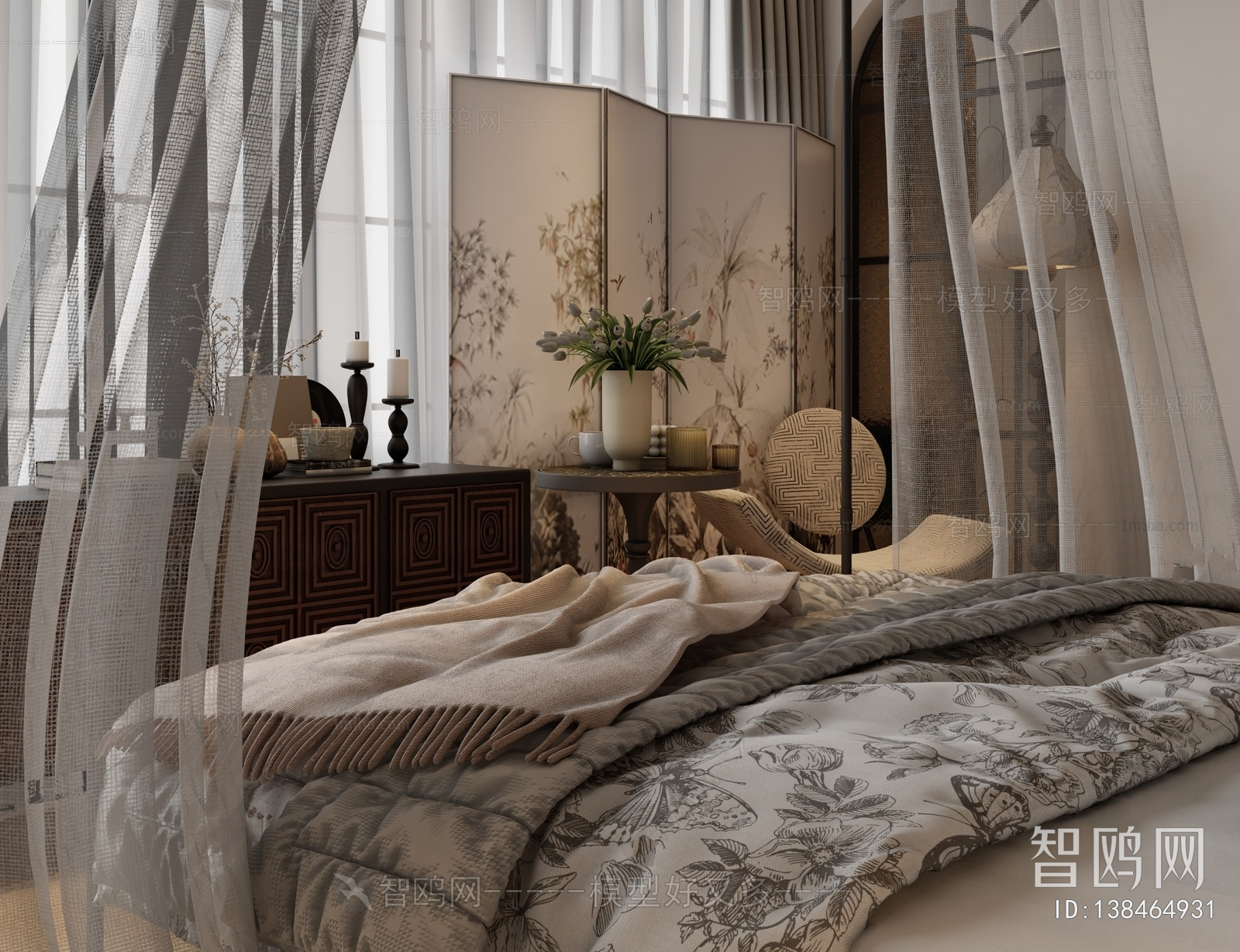 French Style Double Bed