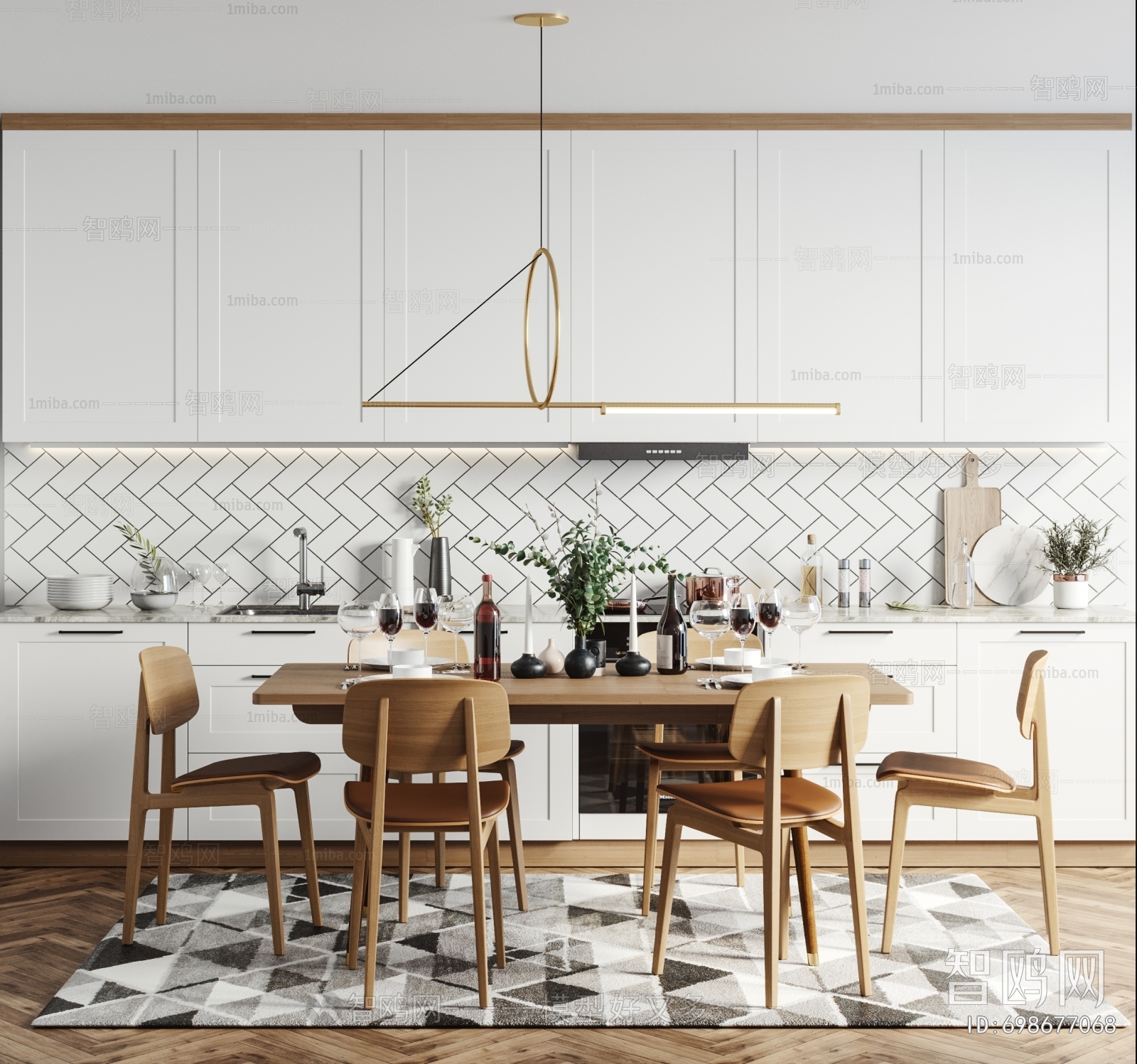 Nordic Style Dining Table And Chairs