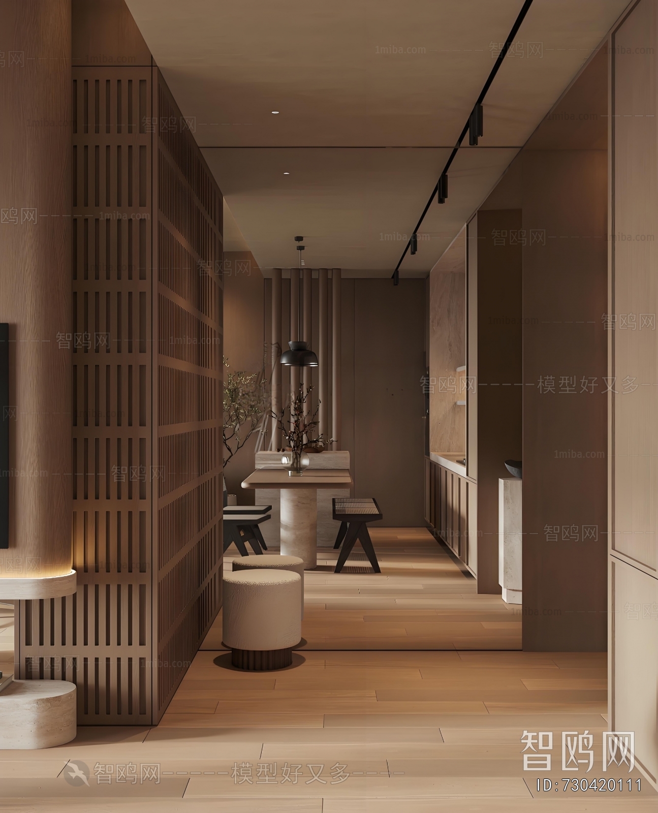 Wabi-sabi Style A Living Room