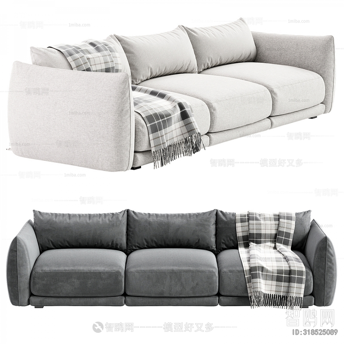 Modern Three-seat Sofa