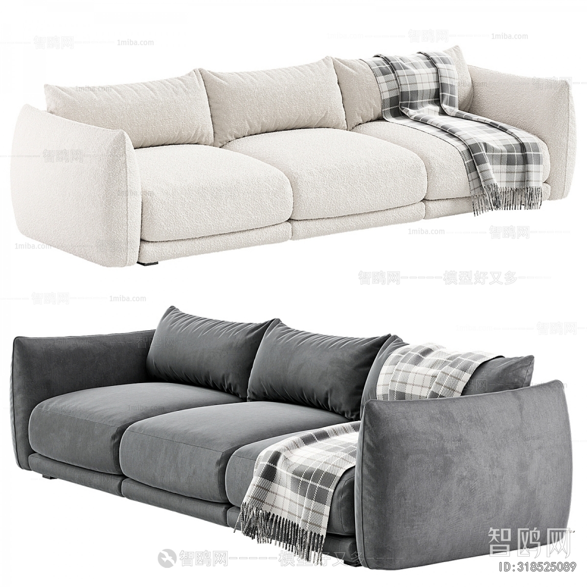Modern Three-seat Sofa