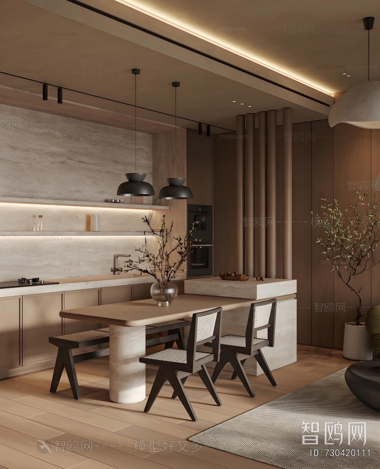 Wabi-sabi Style A Living Room