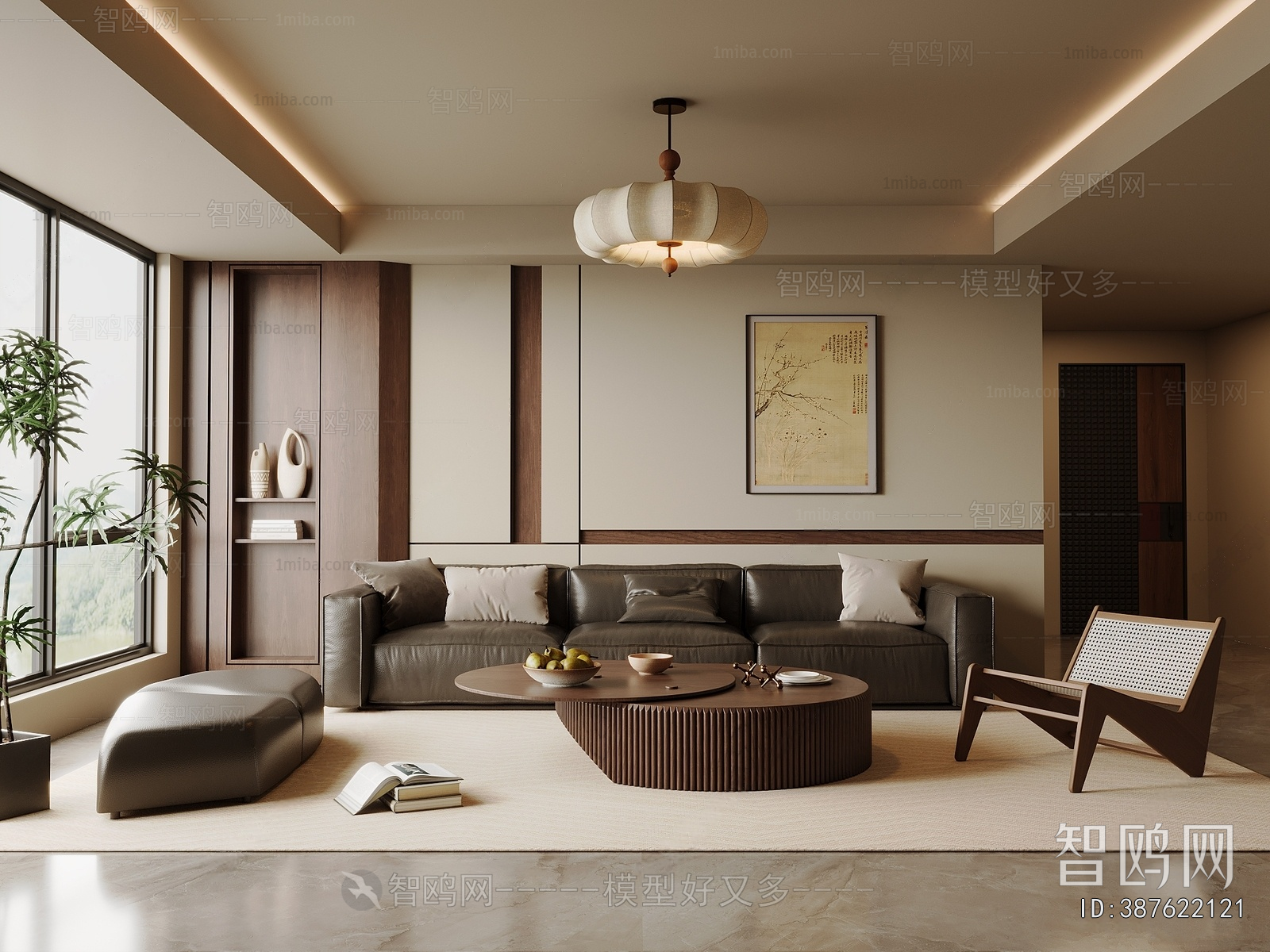 New Chinese Style A Living Room