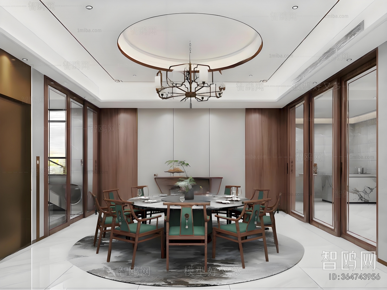 New Chinese Style Dining Room