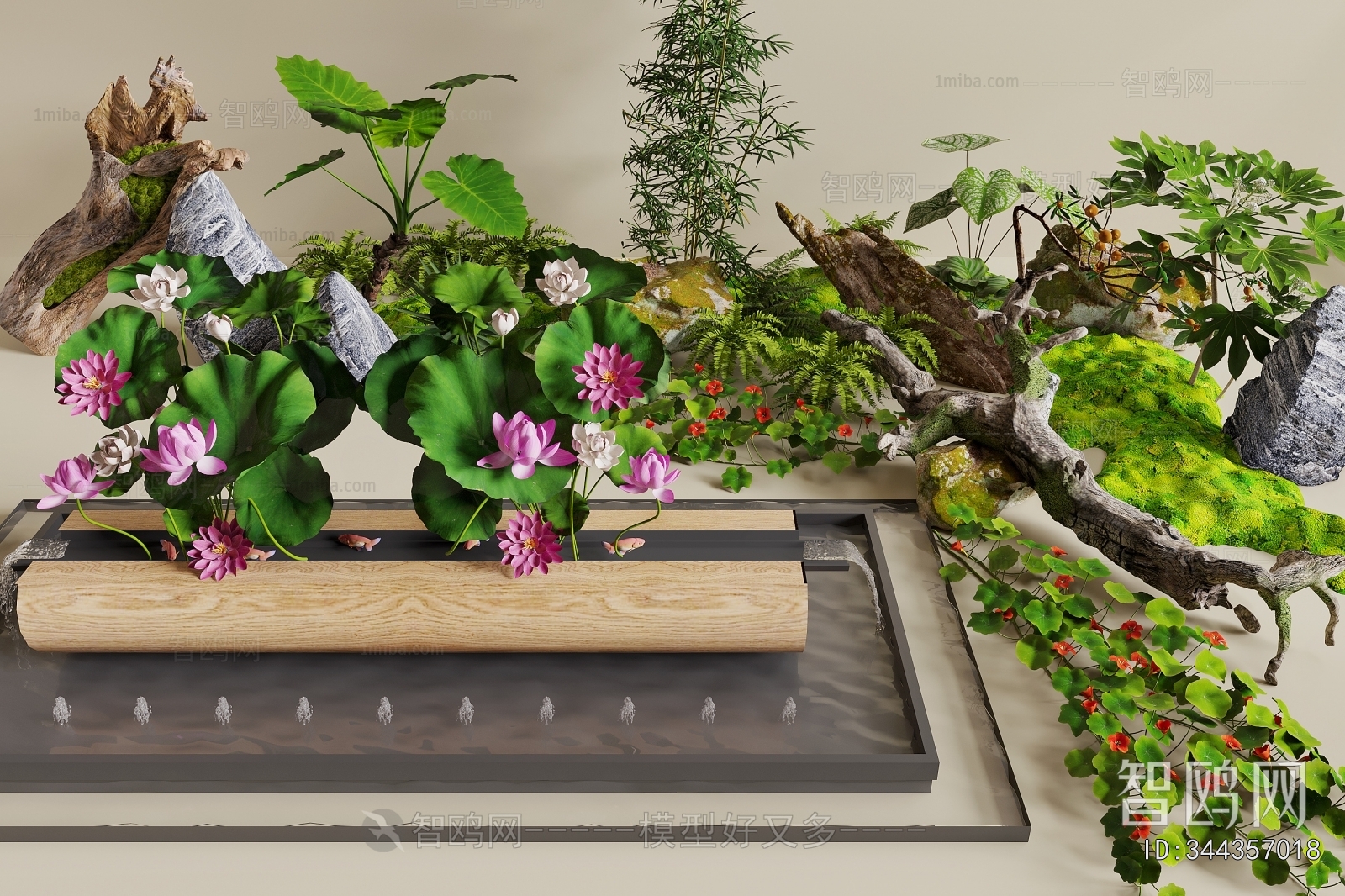 New Chinese Style Plant Landscaping