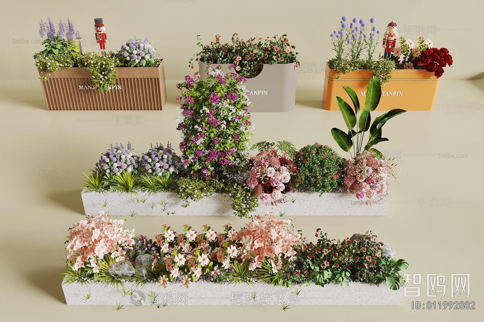 Modern Flower Bed, Flower Bowl, Flower Box