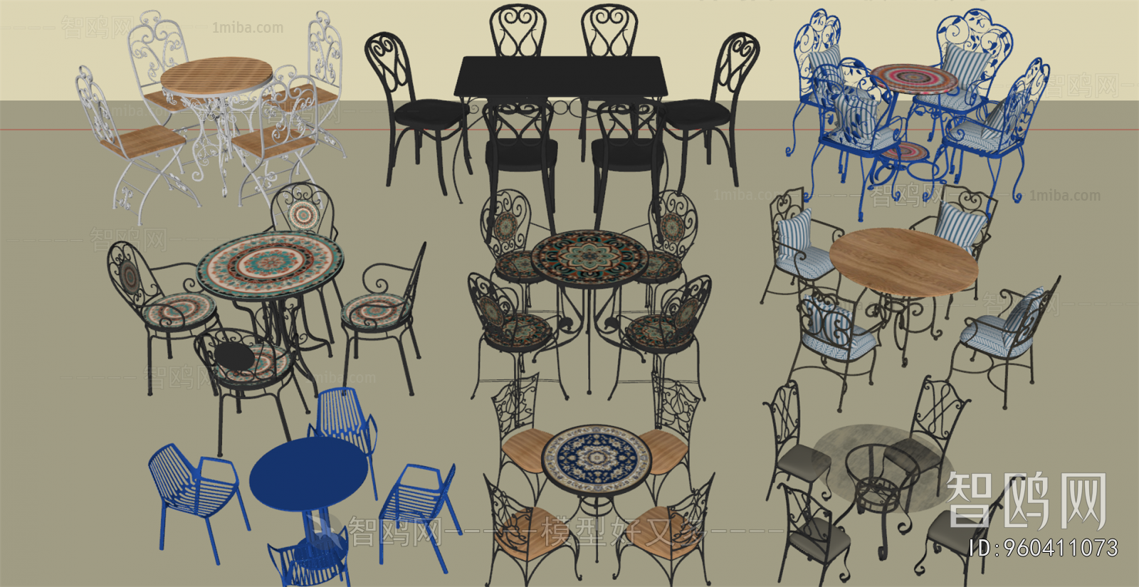 European Style Dining Table And Chairs