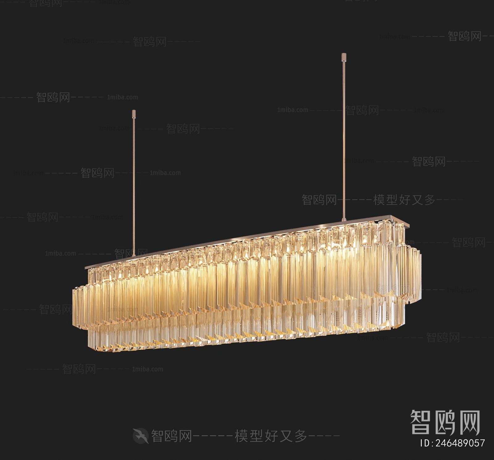 Modern Long Chandelier