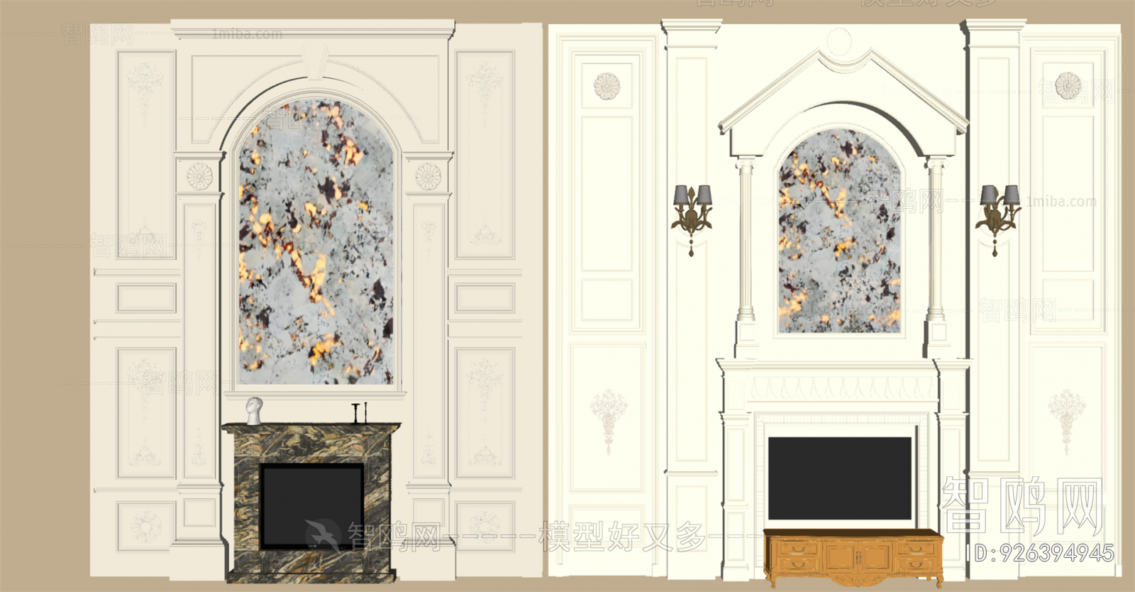 French Style TV Wall