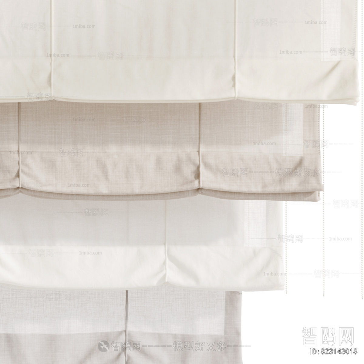 New Chinese Style Roman Curtain