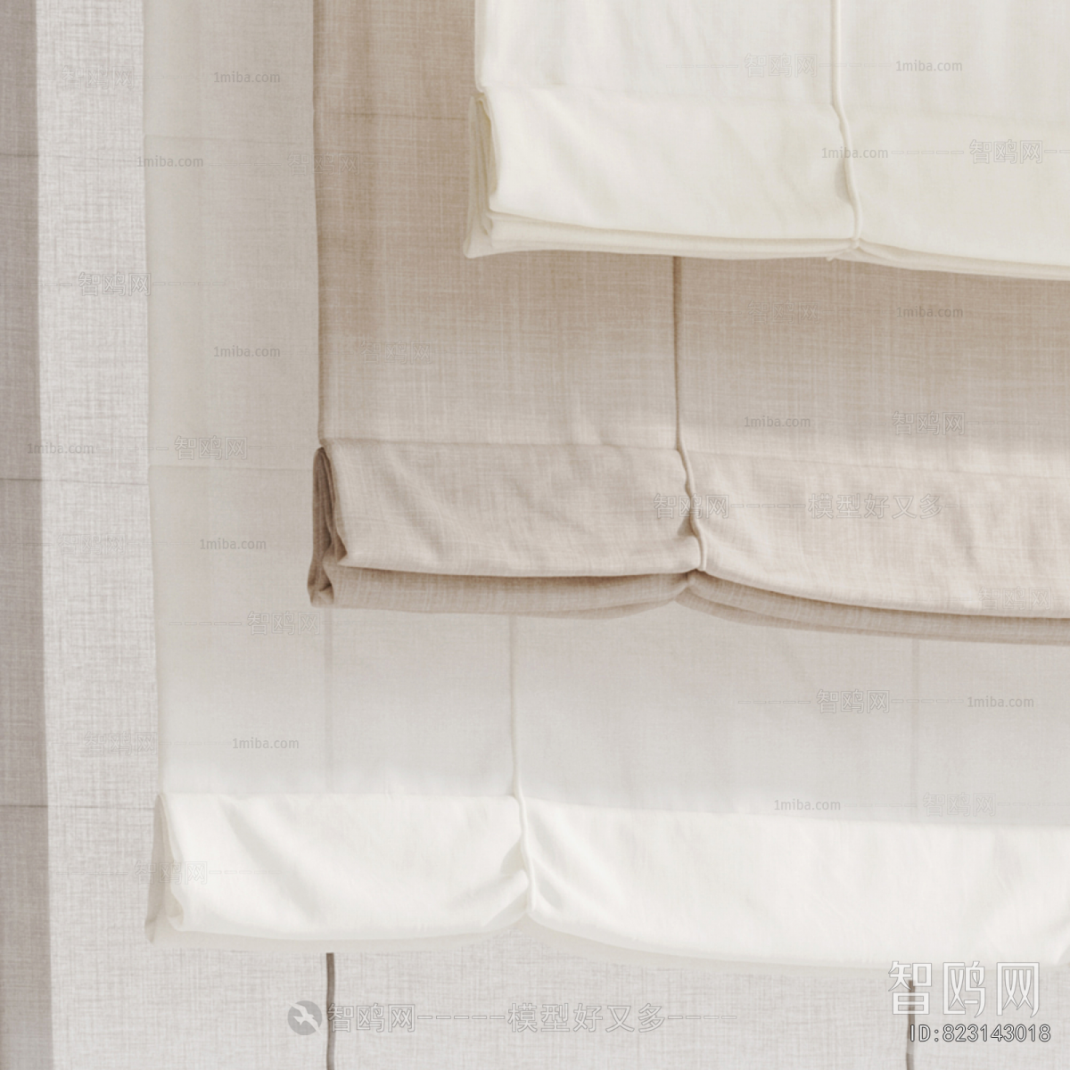 New Chinese Style Roman Curtain