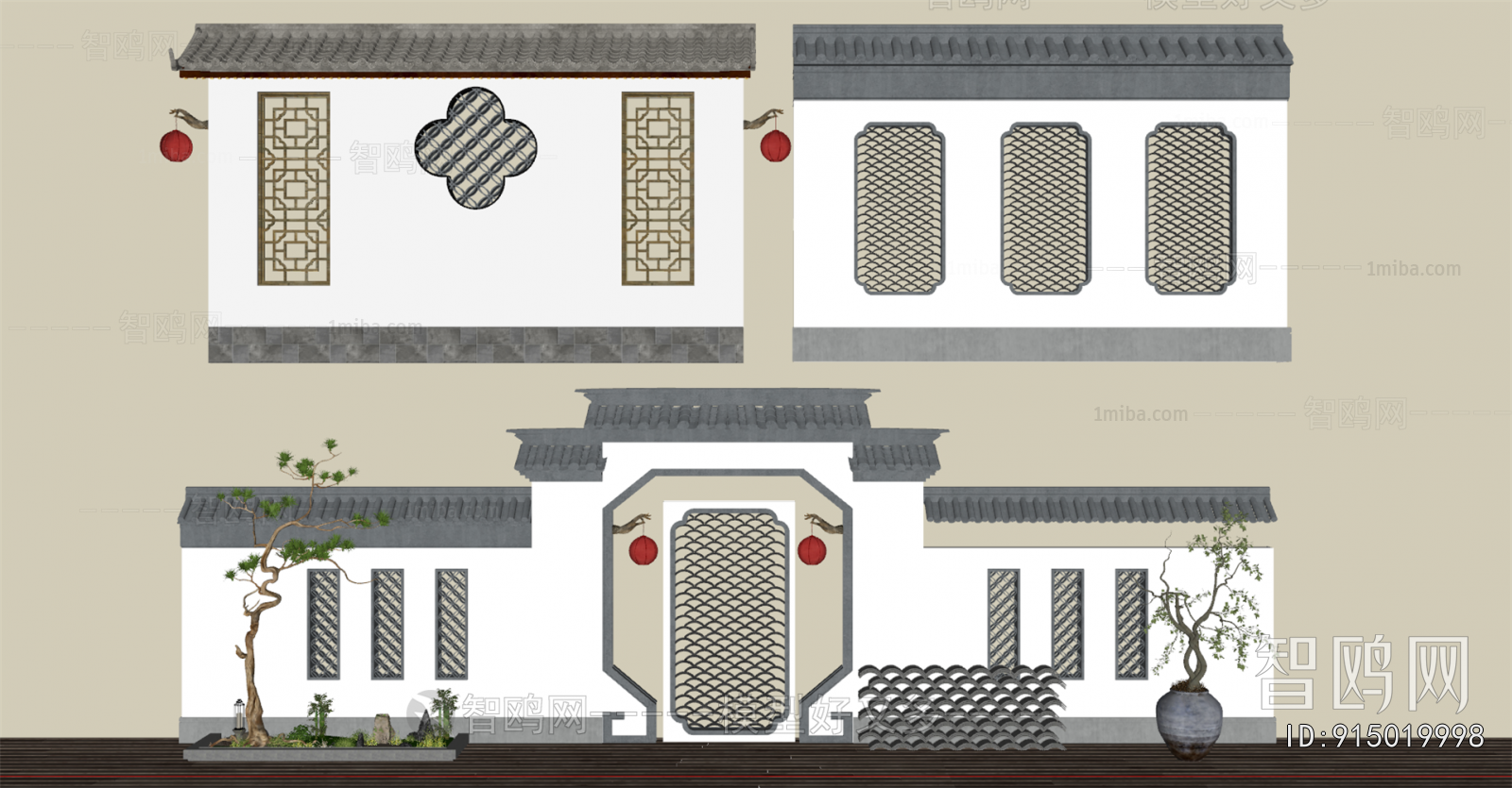 Chinese Style Landscape Wall