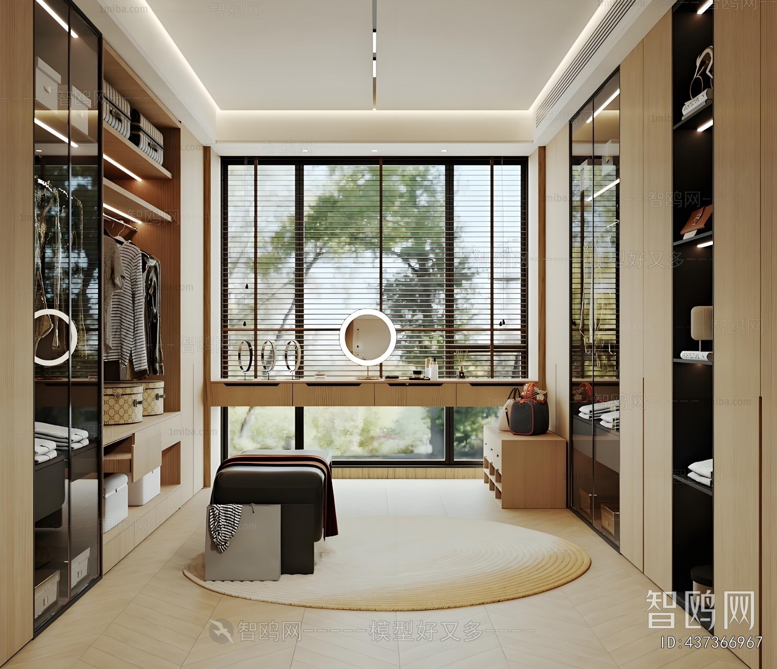 Modern Clothes Storage Area