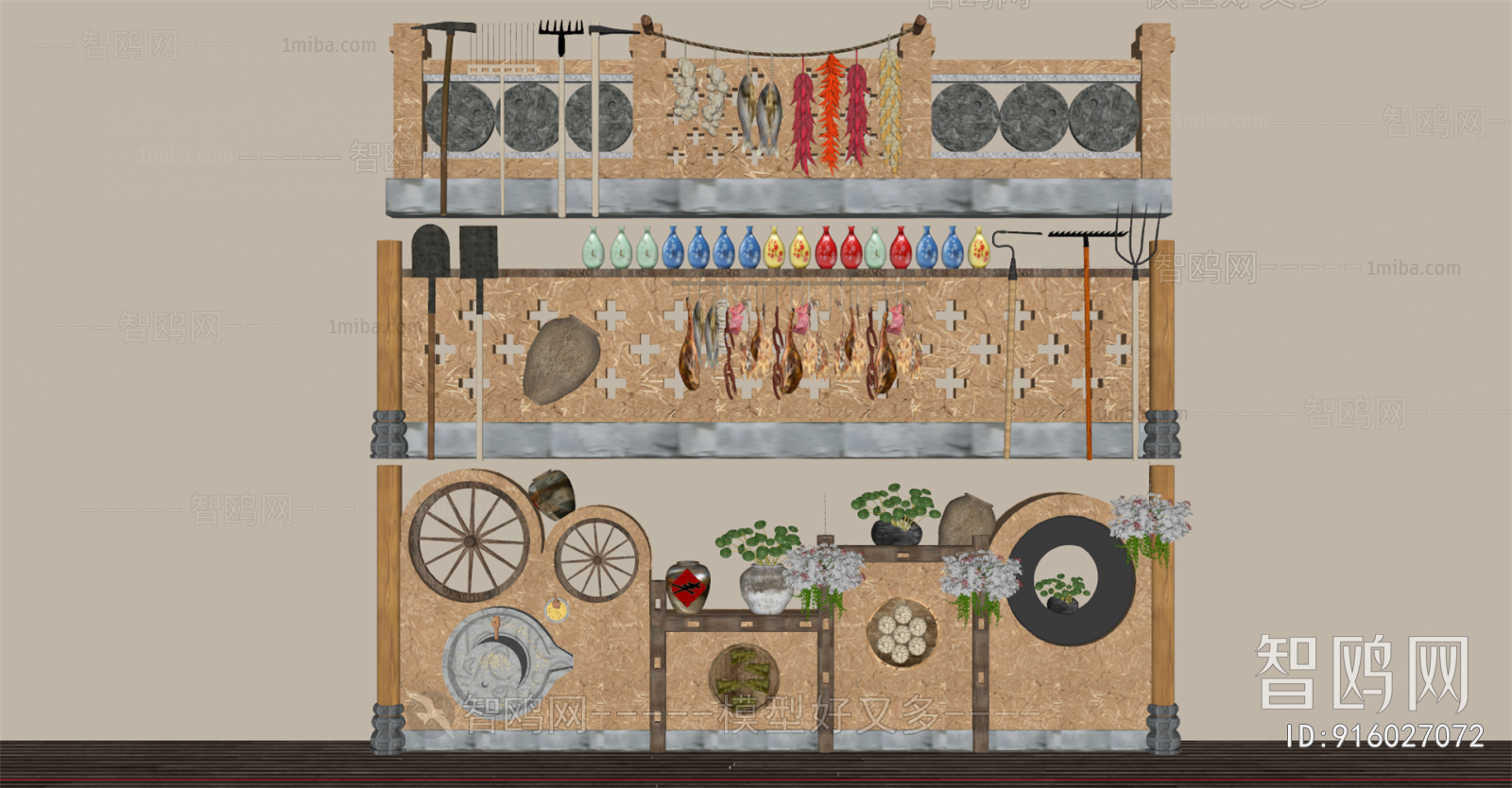 New Chinese Style Landscape Wall