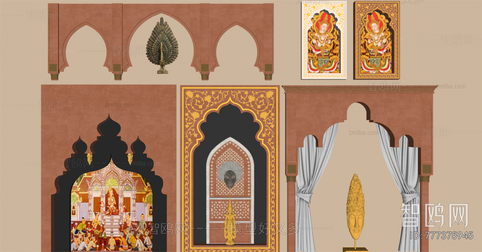 Southeast Asian Style Door