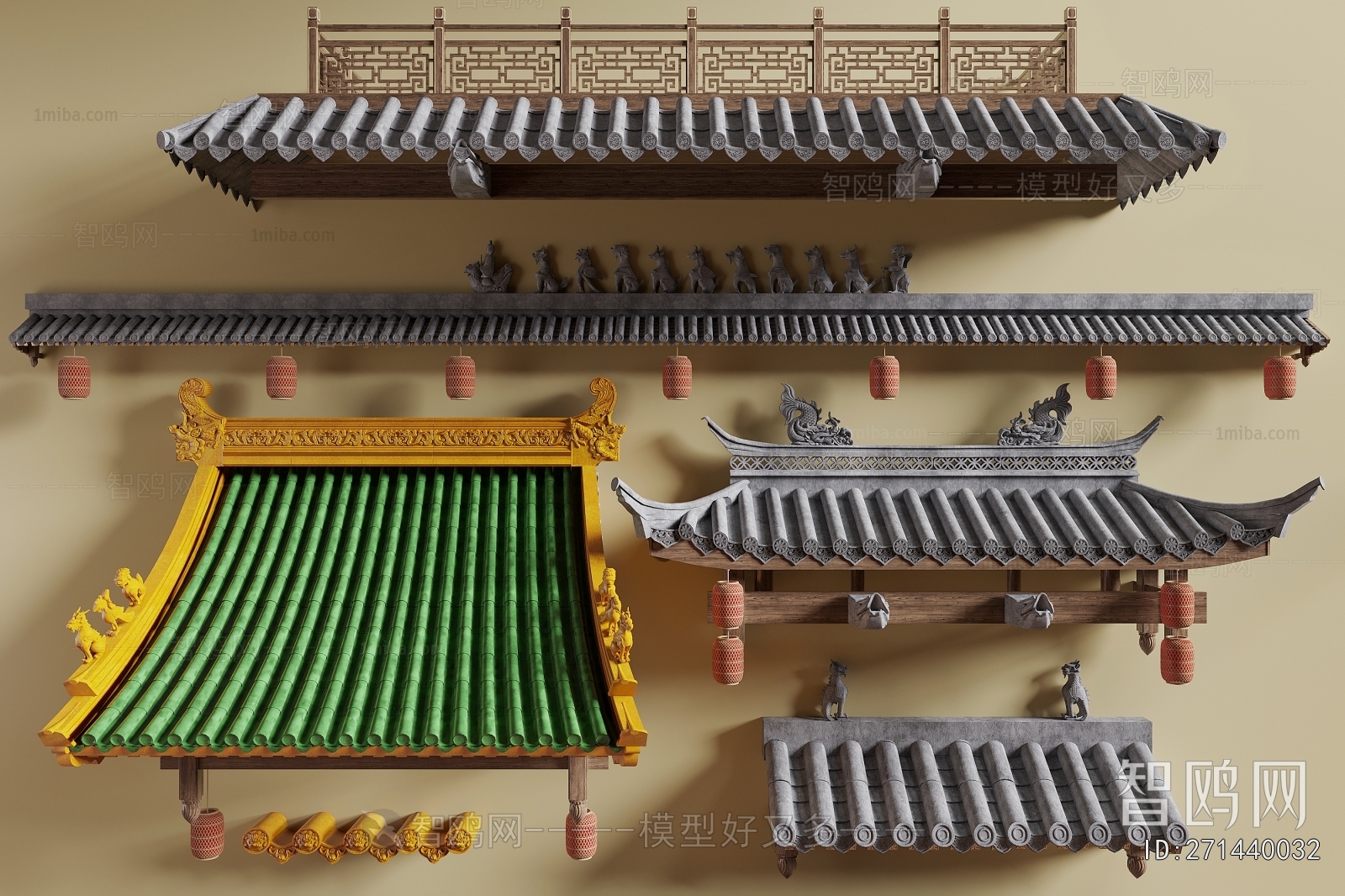 Chinese Style Building Component