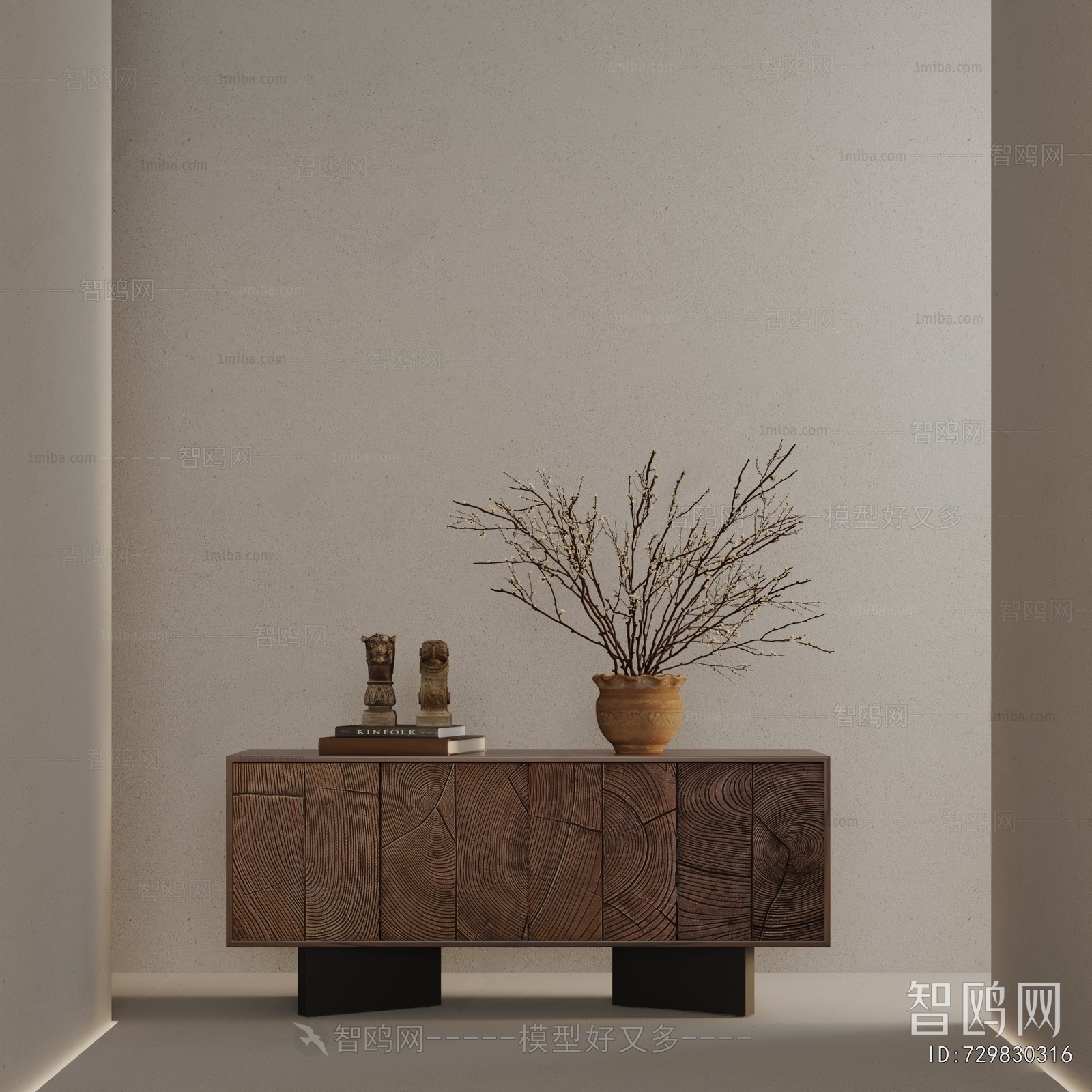 Wabi-sabi Style Entrance Cabinet
