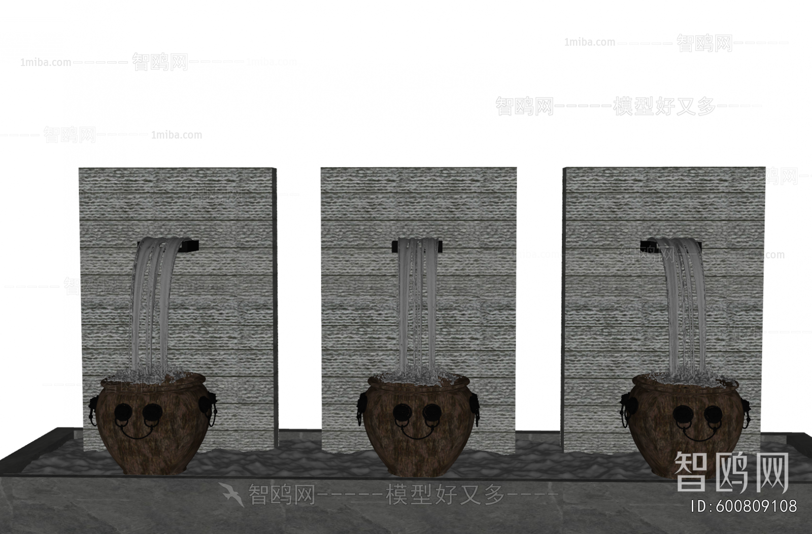 New Chinese Style Rockery Waterscape