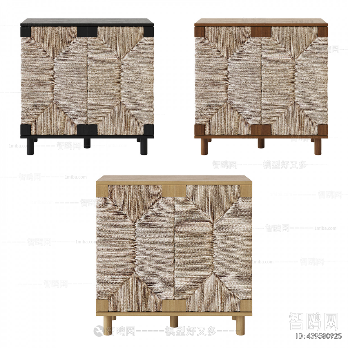 Wabi-sabi Style Side Cabinet