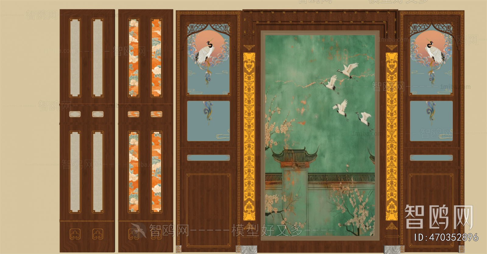 Chinese Style Panels