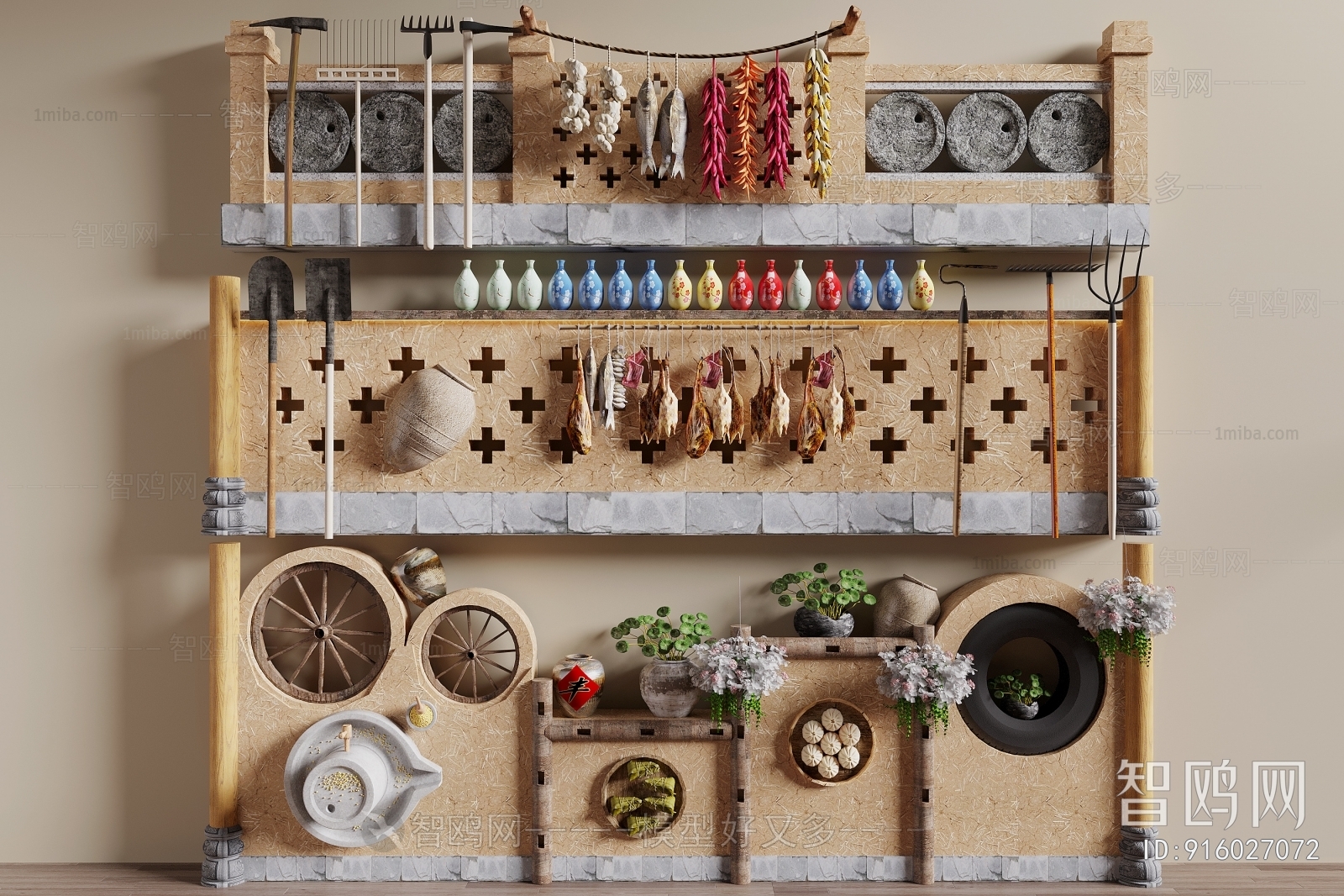 New Chinese Style Landscape Wall