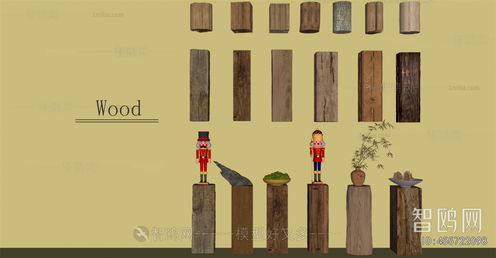 Wabi-sabi Style Column