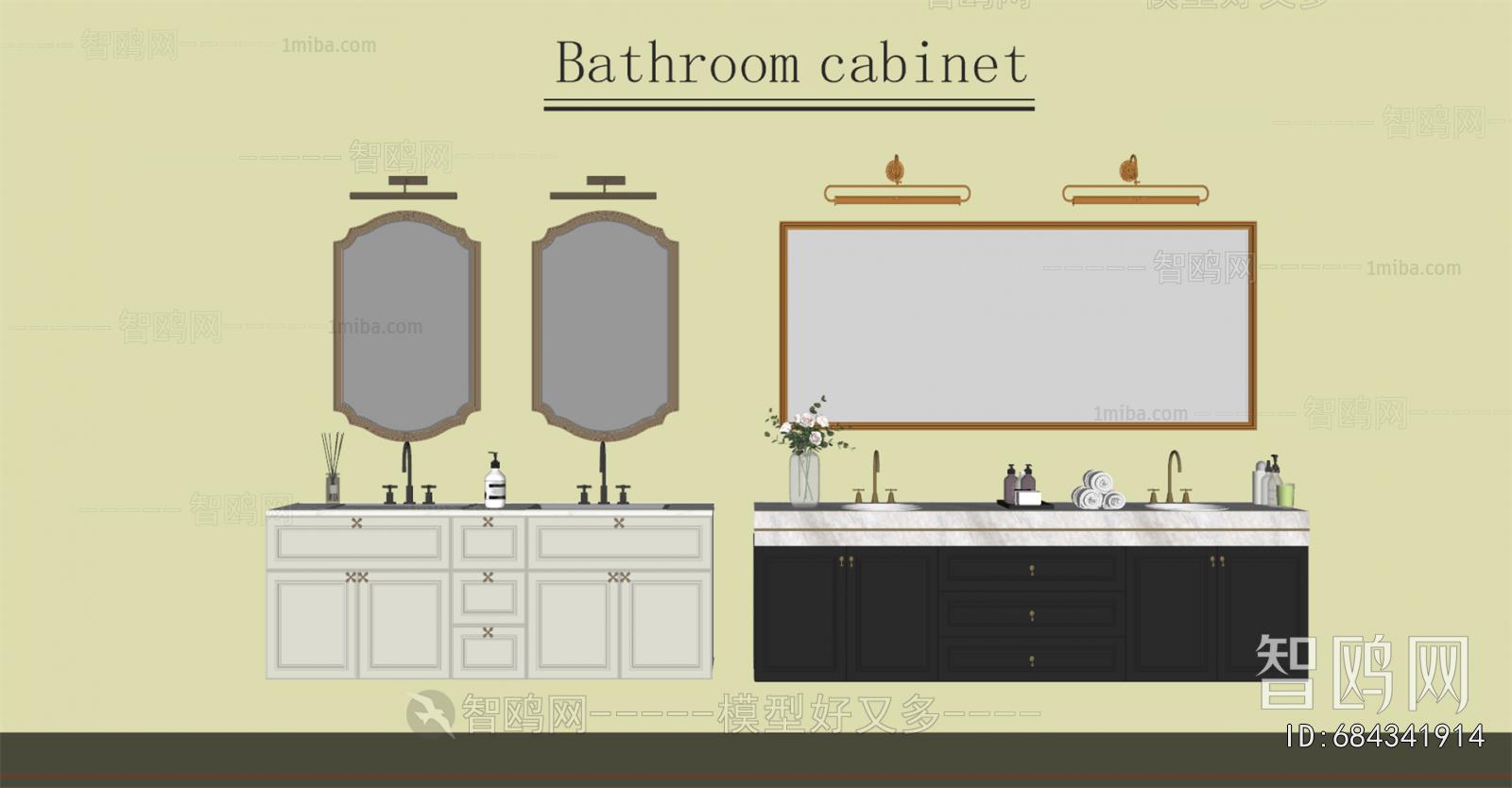 French Style Bathroom Cabinet