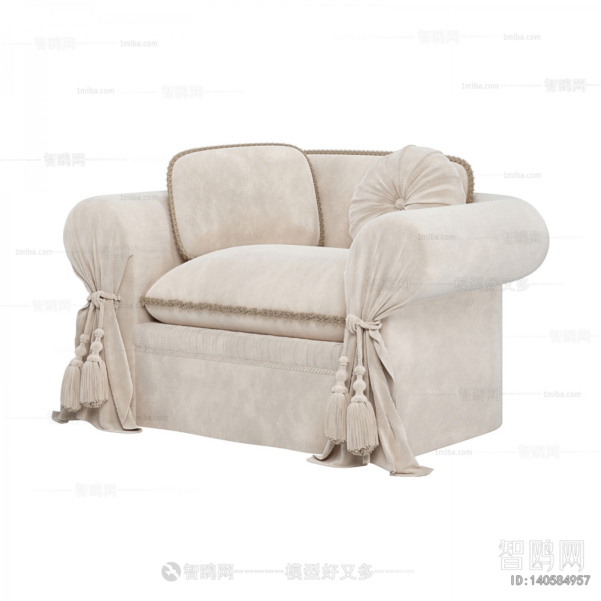 French Style Single Sofa