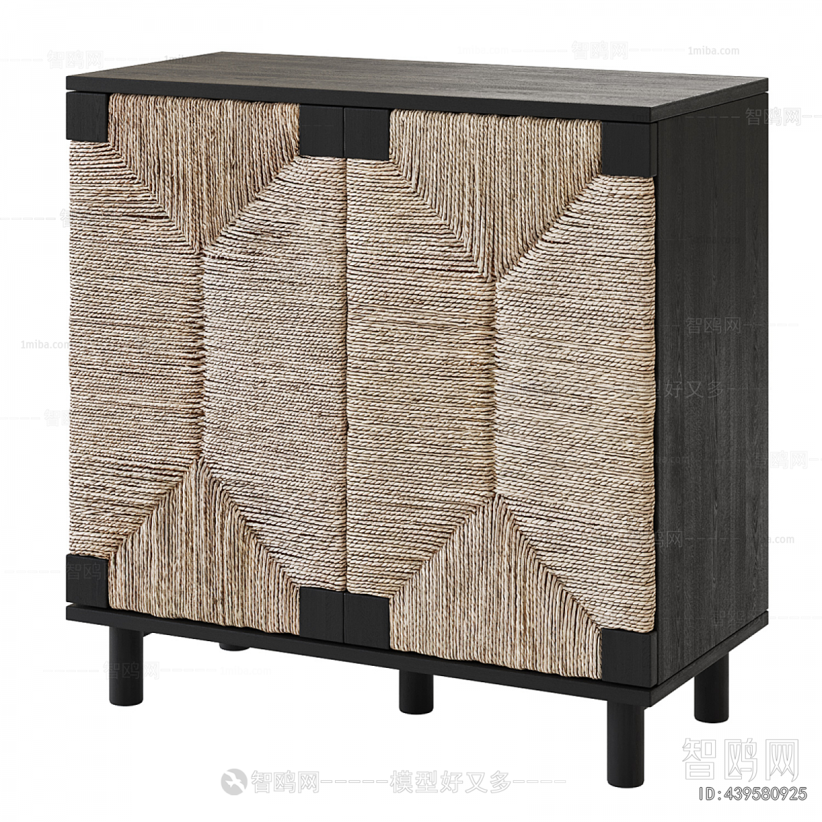 Wabi-sabi Style Side Cabinet