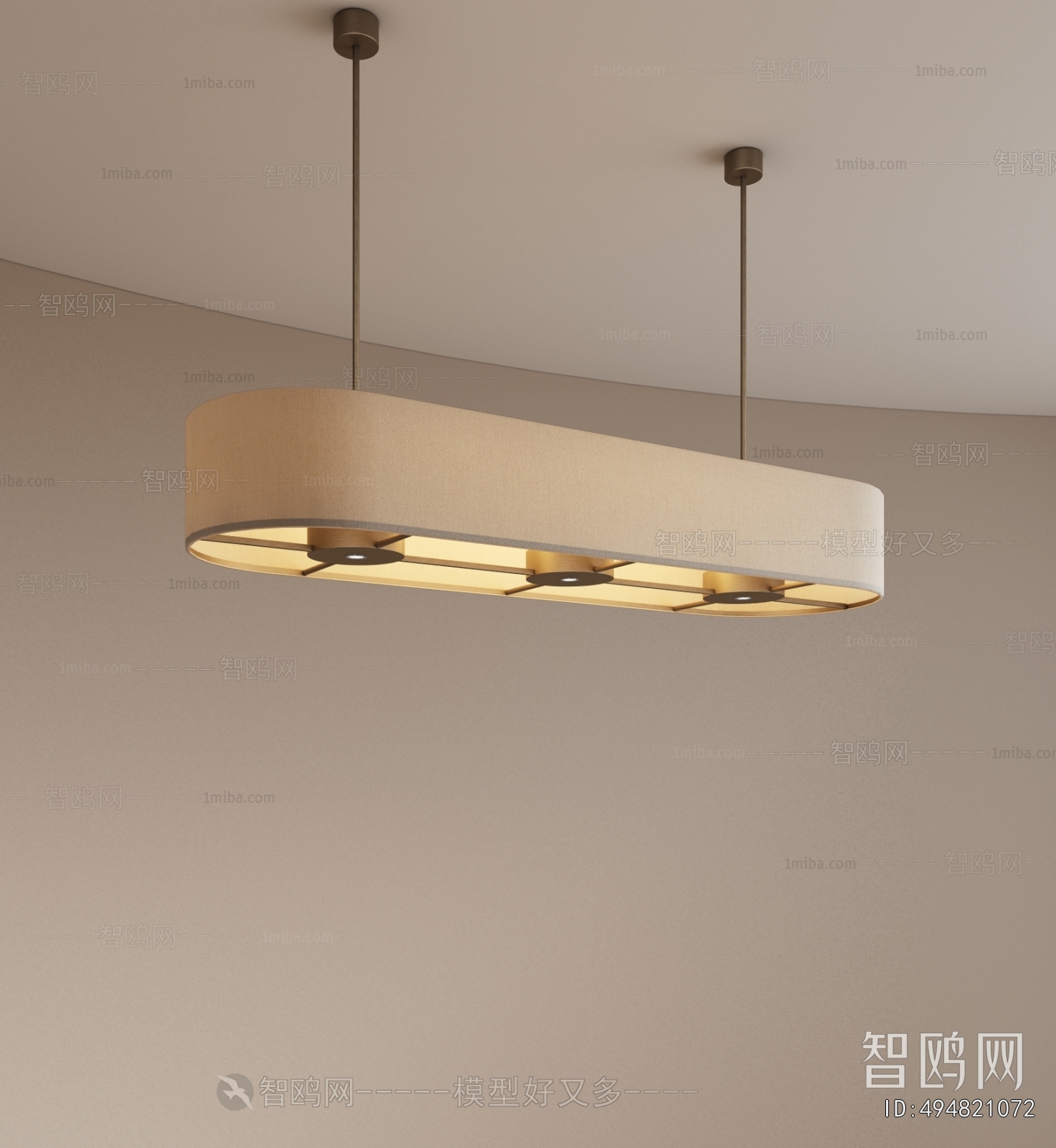 Modern Long Chandelier