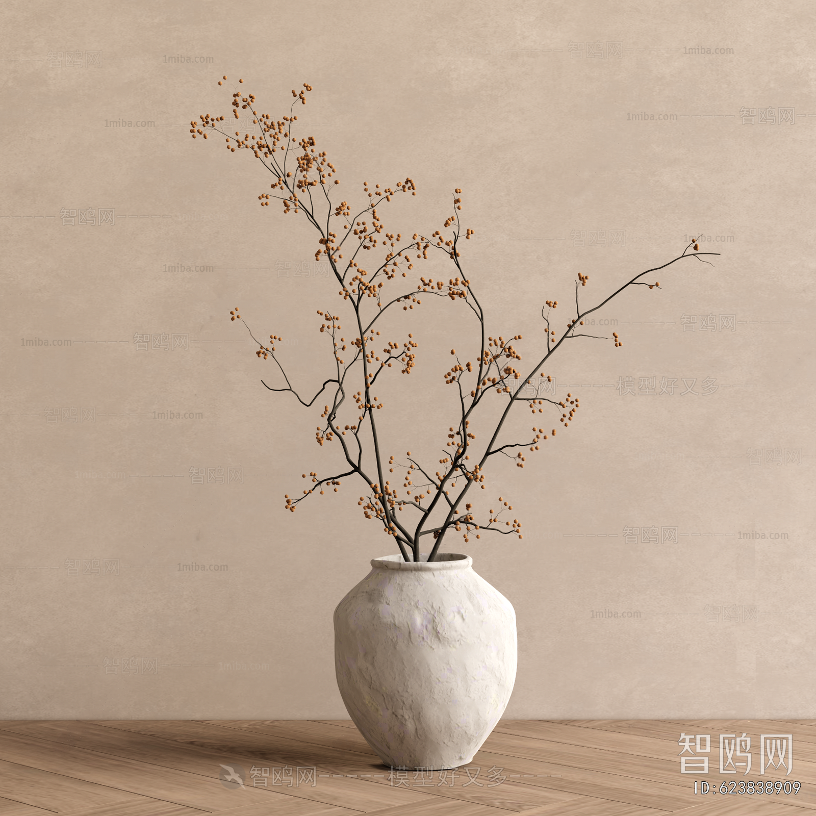 Wabi-sabi Style Dried Branch
