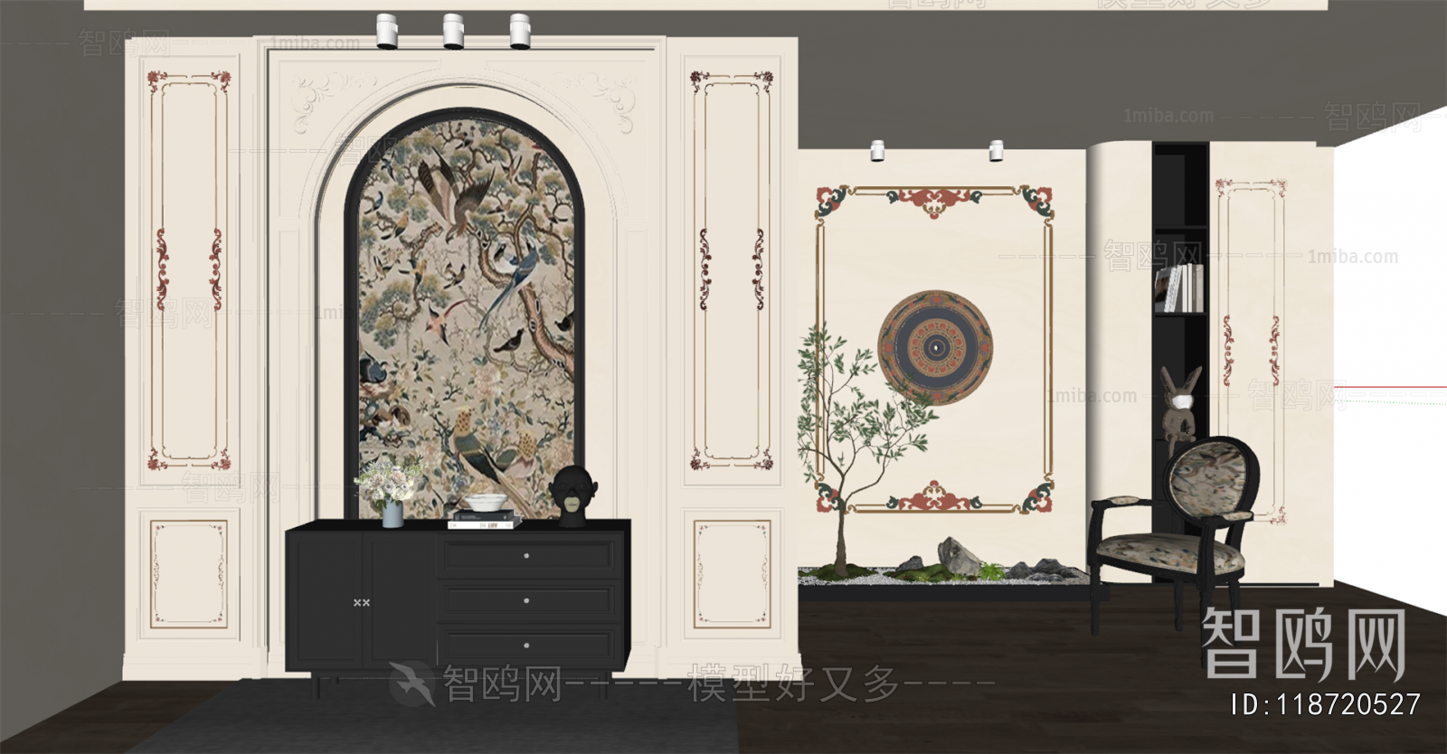 French Style Hallway