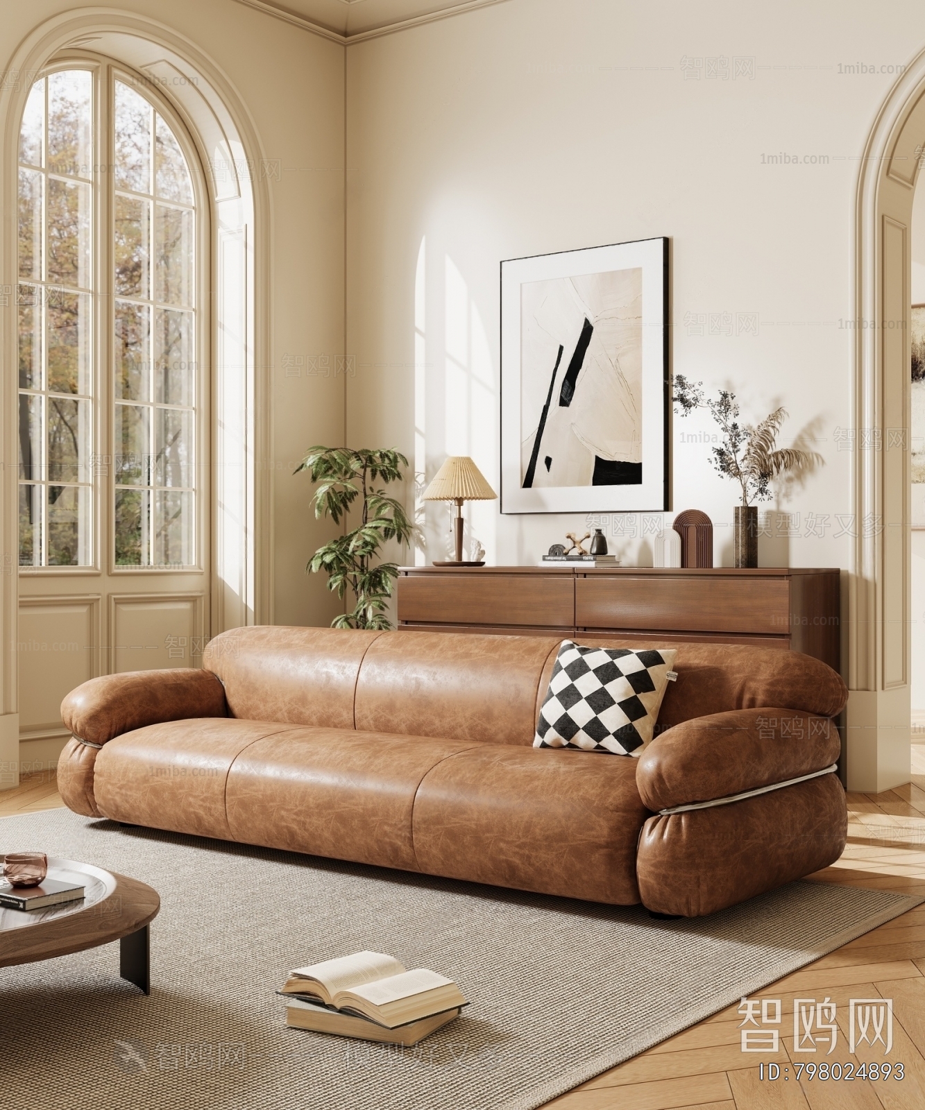 Modern Three-seat Sofa