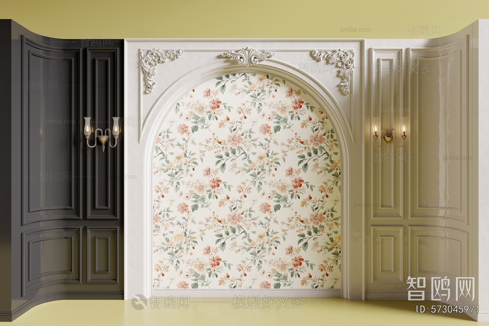 French Style TV Wall