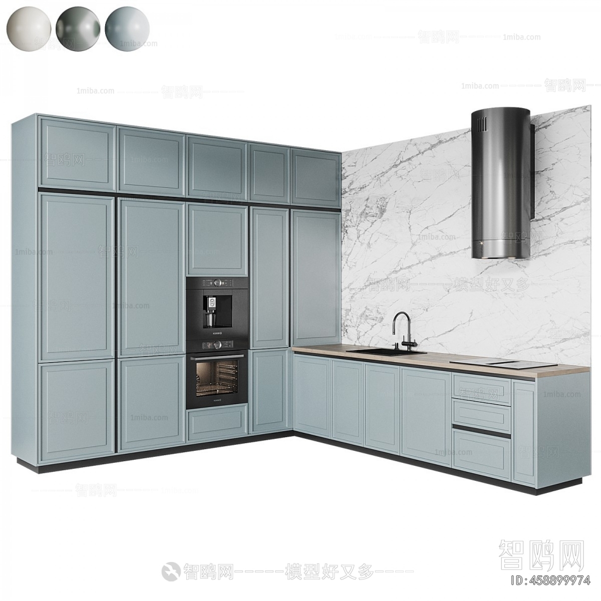 Simple European Style Kitchen Cabinet