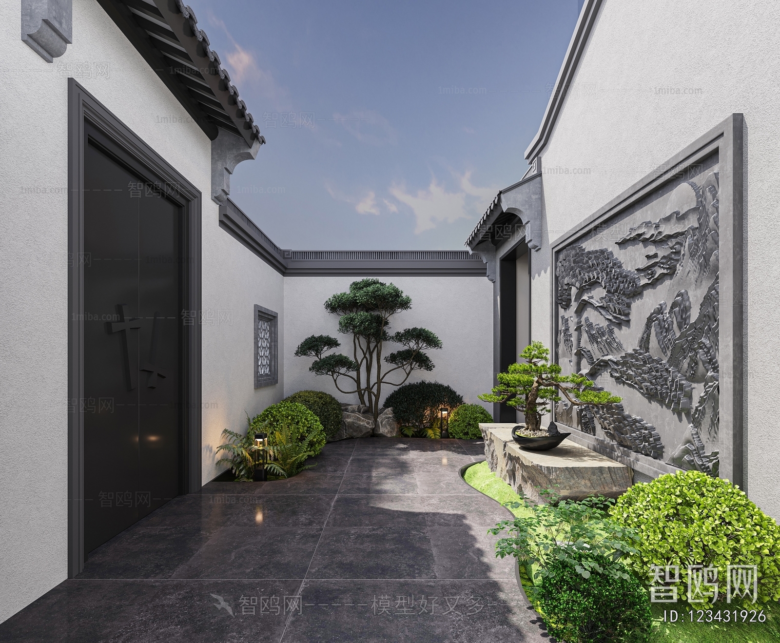 New Chinese Style Courtyard/landscape