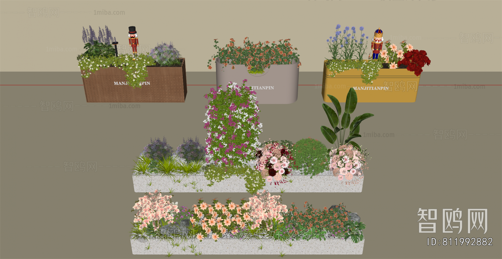 Modern Flower Bed, Flower Bowl, Flower Box