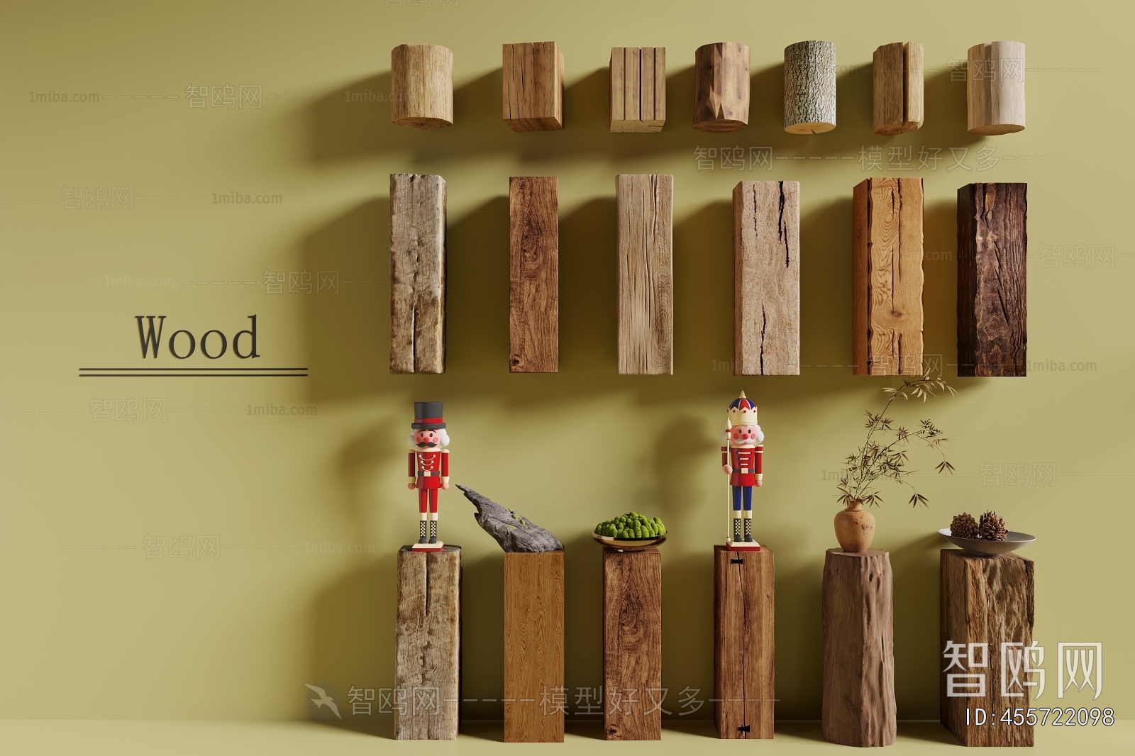 Wabi-sabi Style Column