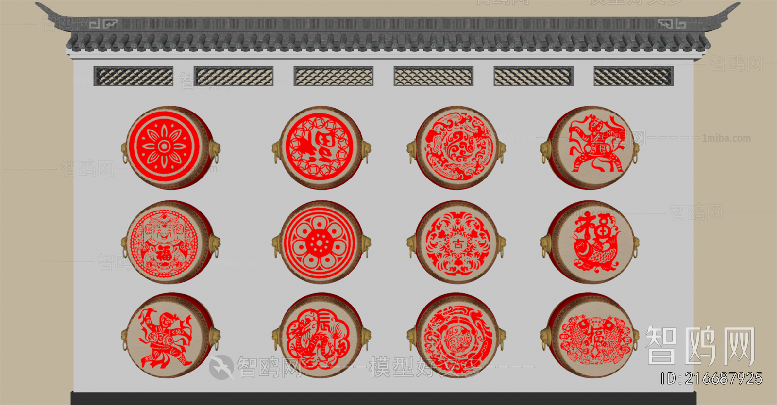 Chinese Style Landscape Wall