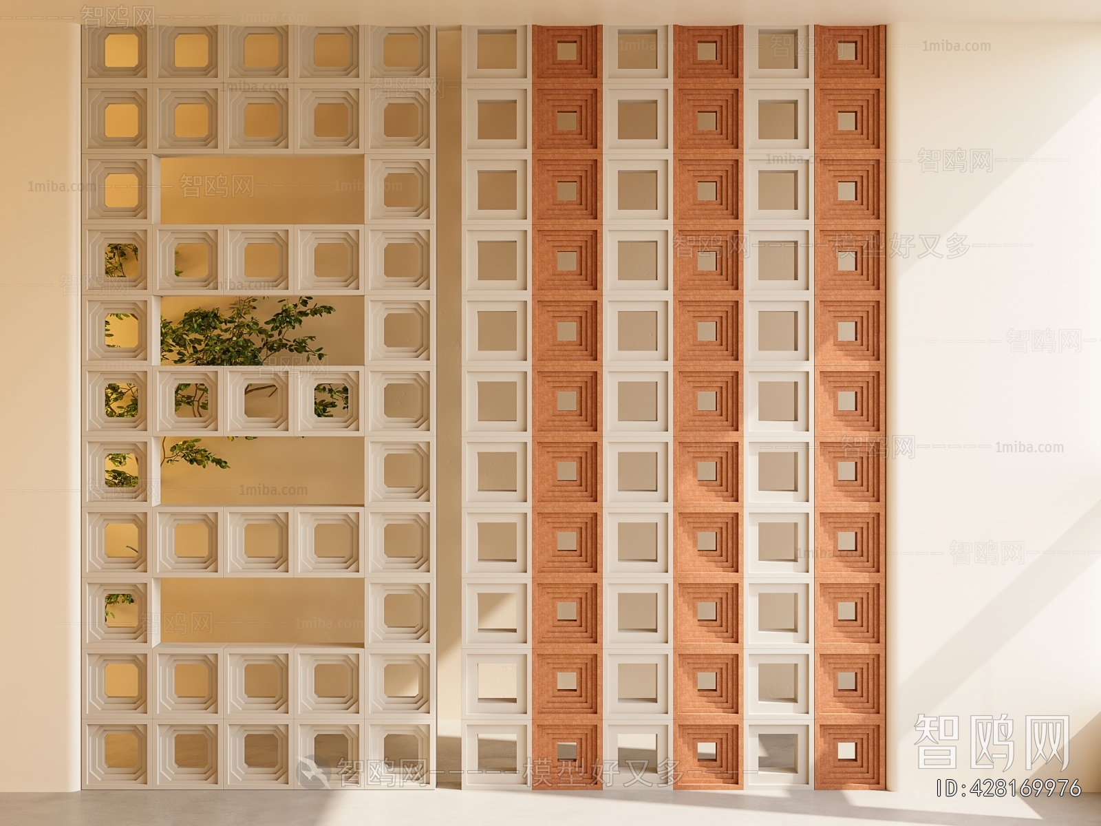 Modern Cement Brick Screen Partition