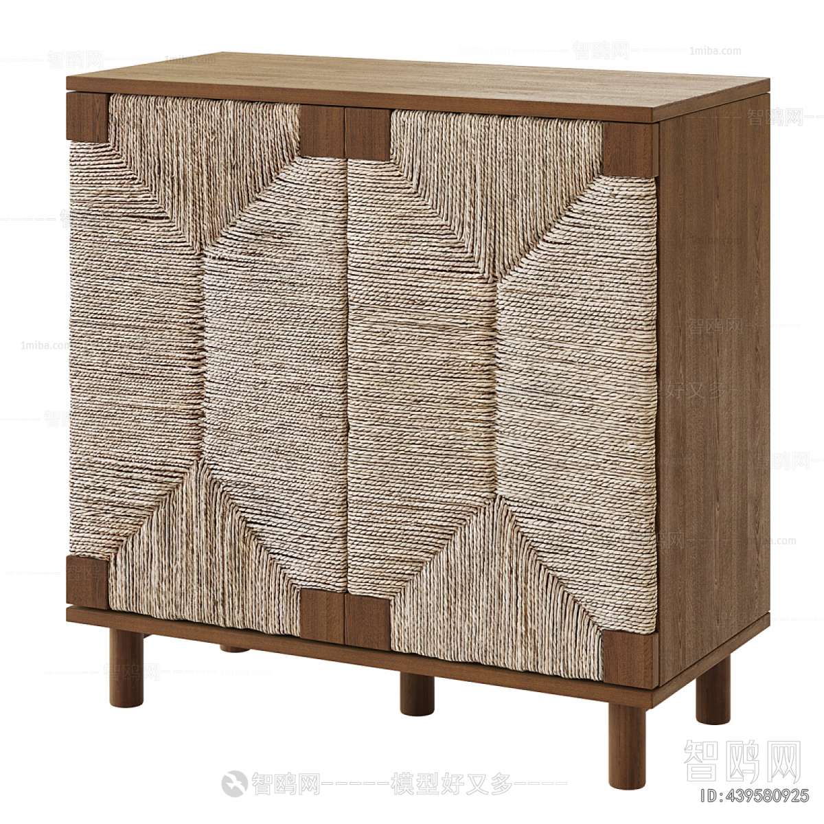 Wabi-sabi Style Side Cabinet