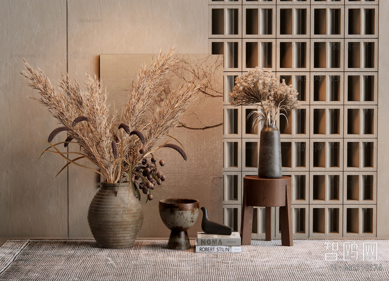 Wabi-sabi Style Dried Branch