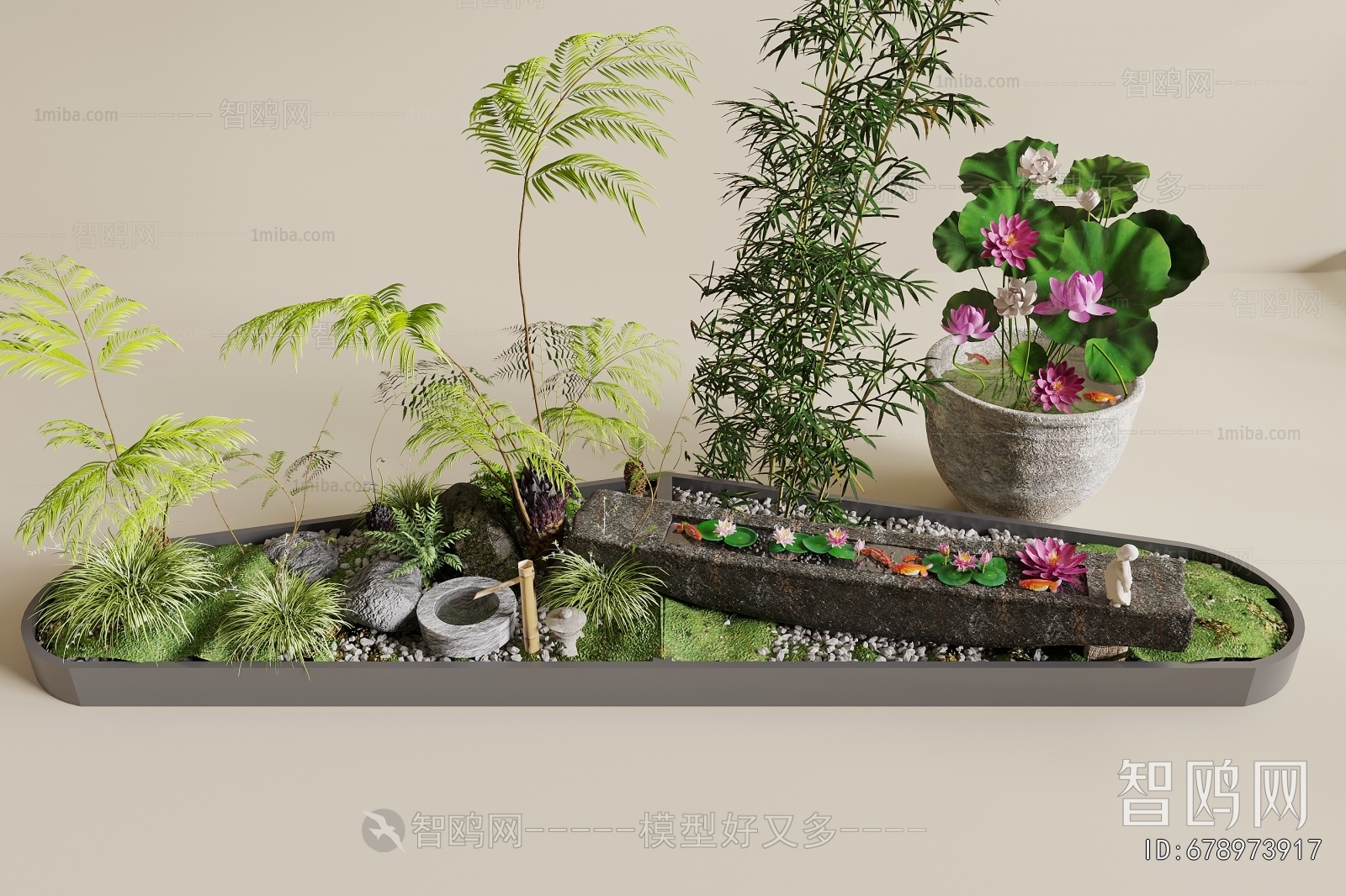 New Chinese Style Plant Landscaping