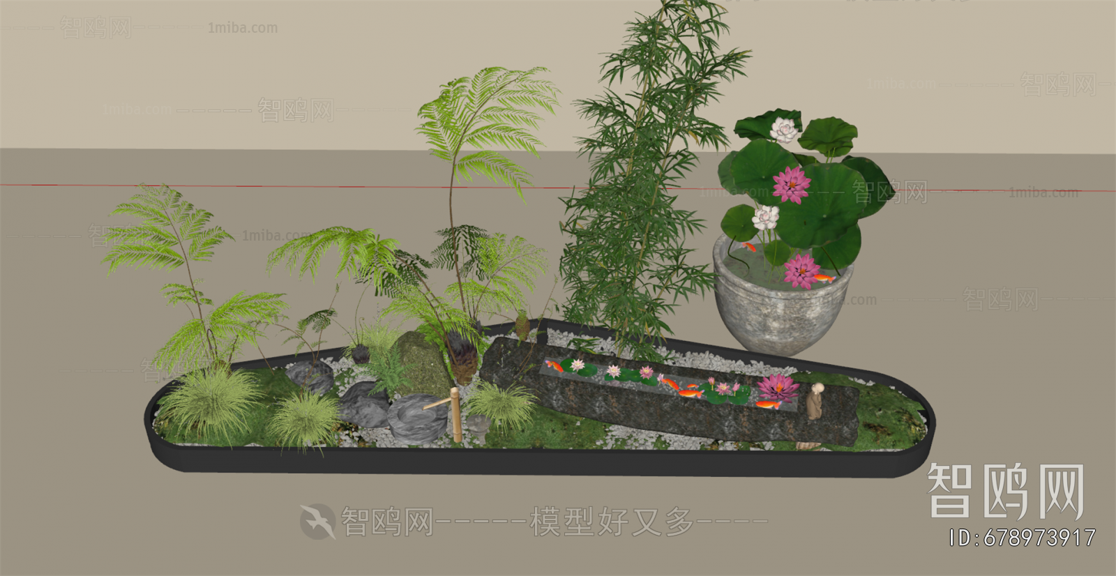 New Chinese Style Plant Landscaping
